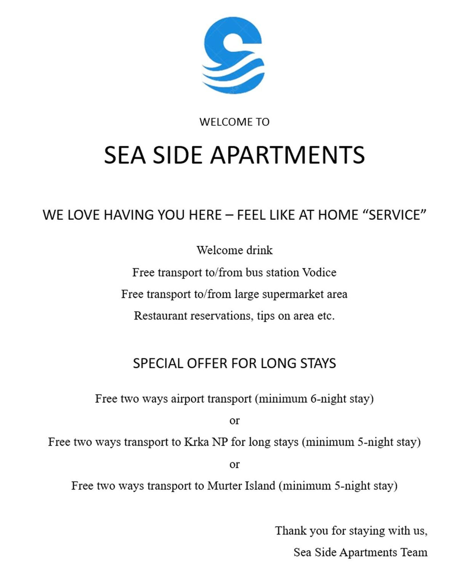 Sea Side Apartments Vodice Ngoại thất bức ảnh
